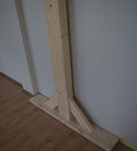 Zawiesie terapeutyczne na belce drewnianej mocowanie ściana/noga do 5 metrów długości